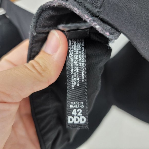 Torrid 42DDD Black Dream Wire-Free Bra Lightly Lined Plus‎ Women's - Picture 3 of 3